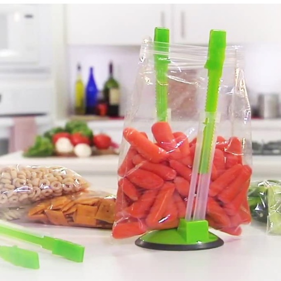 Baggy Rack Hands-Free Clip Food Storage Freezer Baggy Holder,Bag Holder 6 Pack - Picture 7 of 7